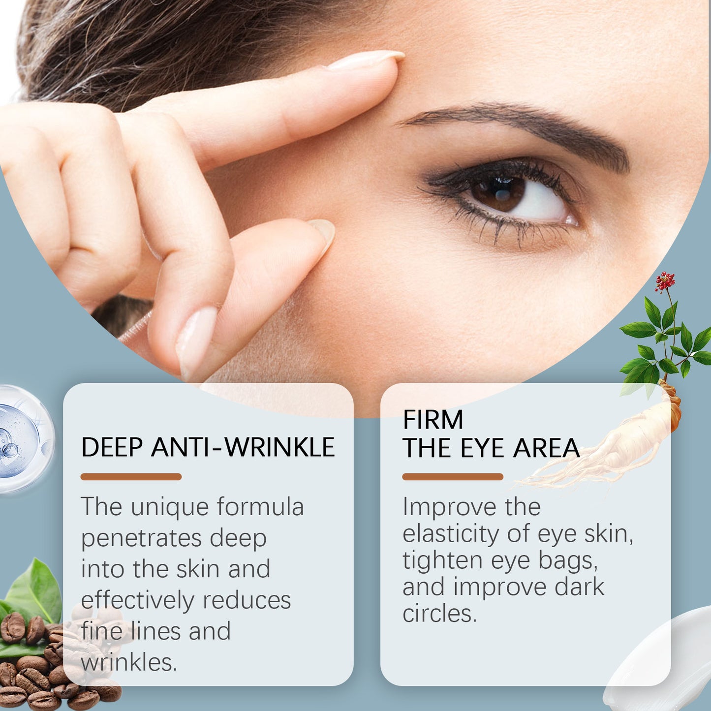 West Month  Moisturizing Eye Cream, Moisturizing Skin Lines And Gloss Skin Care Massage Eye Cream