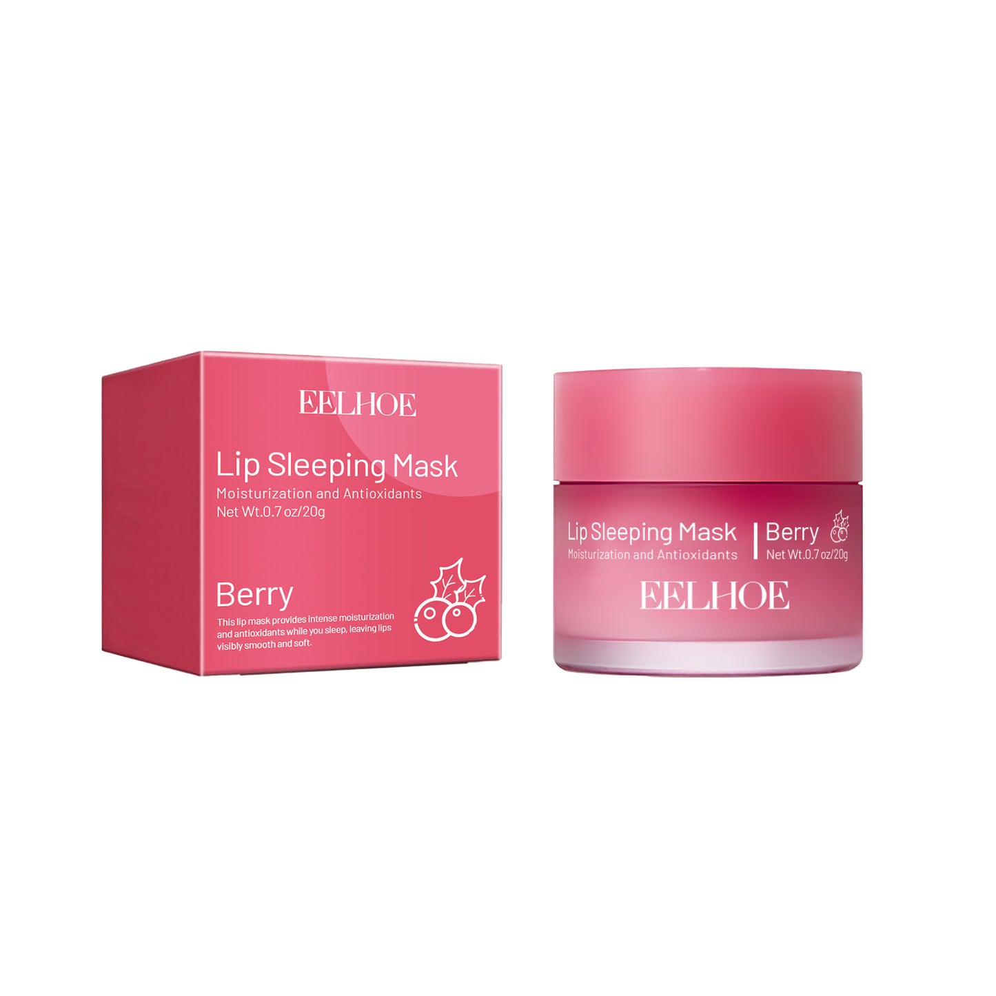 EELHOE Lip Sleeping Mask Moisturizing Hydrating Gentle Exfoliating Dead Skin Plumping Full Smooth Lip Mask